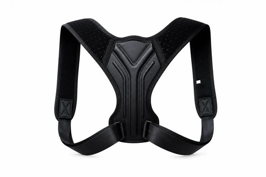 Black posture corrector on a white background